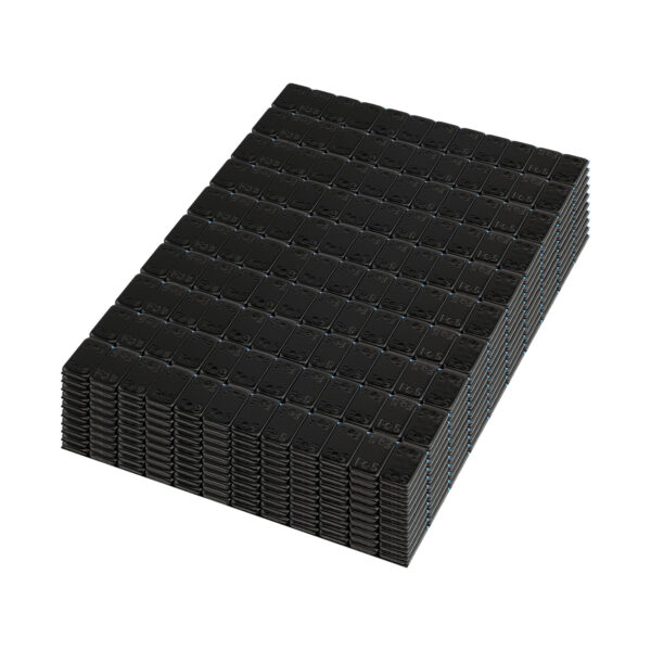 Caixa com 100 contrapesos adesivos de ferro – 60 g (12x5 g) – preto - Image 4