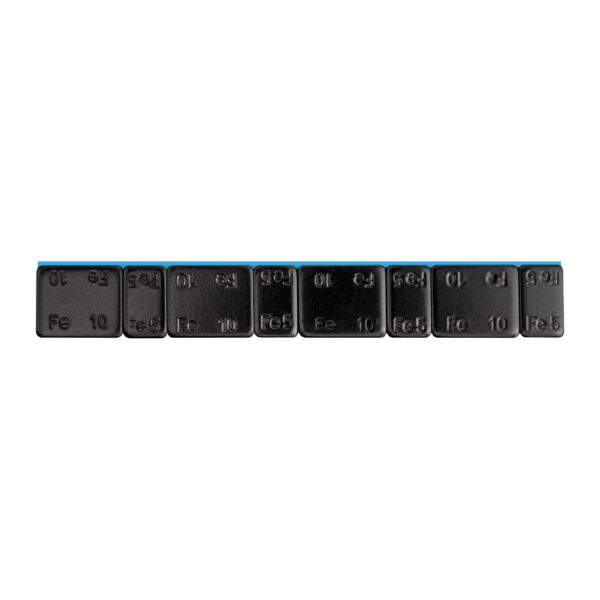 Caixa com 100 contrapesos adesivos de ferro – 60 g (4x10 g + 4x5 g) – preto - Image 2