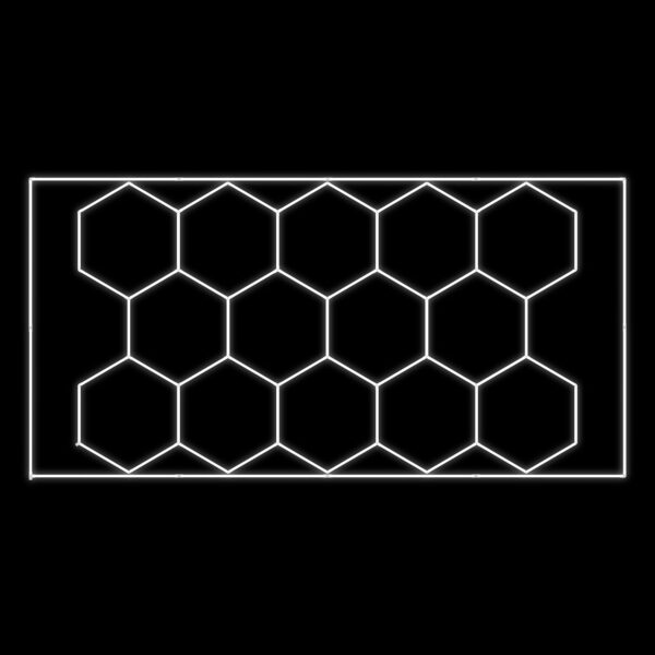 Conjunto de candeeiros de tecto hexagonais - Image 2