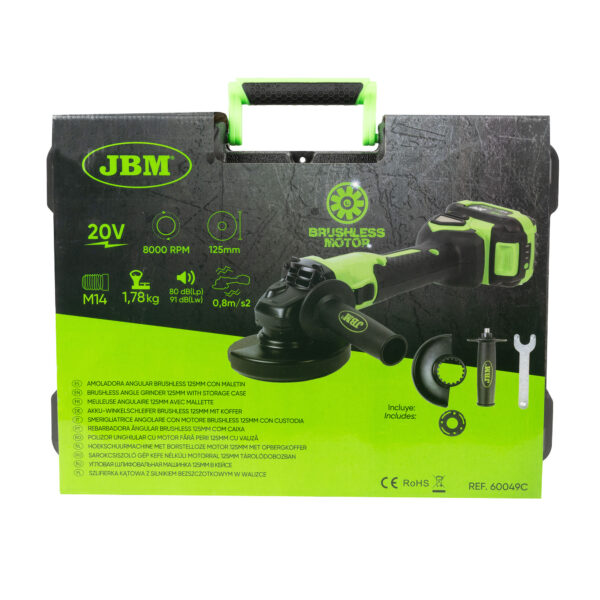 Rebarbadora ângular brushless 125mm com caixa - Image 4