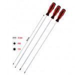 Kit de chave de parafusos, fenda, PH, Torx, 3 peças, extralongo