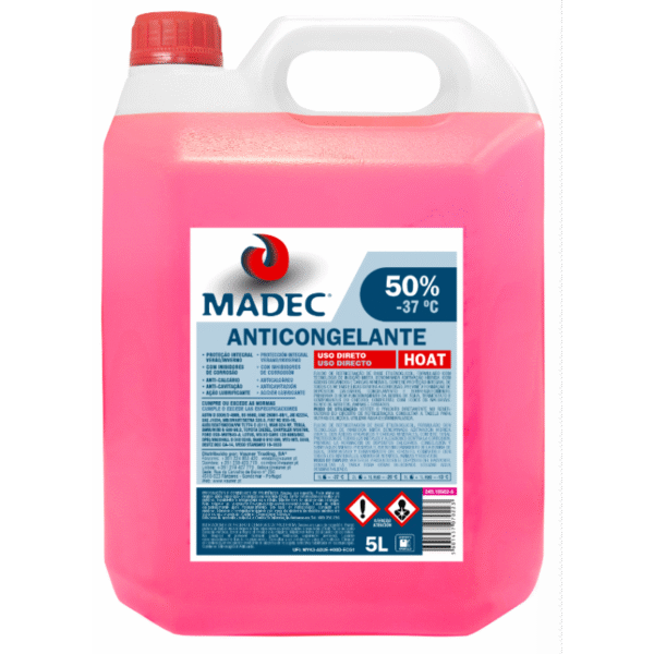 Anticongelante rosa 30% e 50%